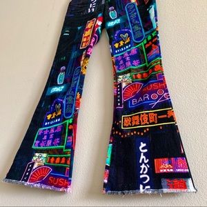 midnight city flared jeans